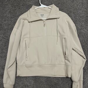 Old Navy Active Beige Zip Pullover